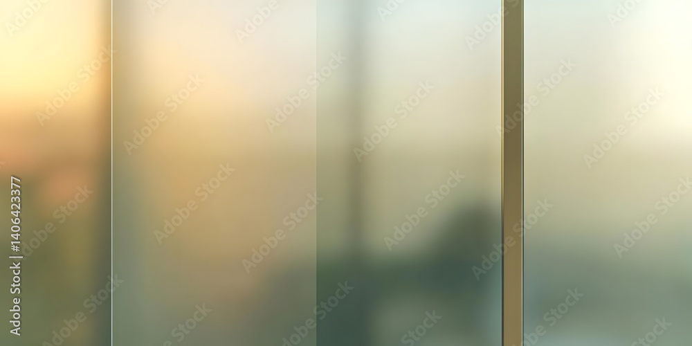 Fototapeta premium Frosted Glass: Office Views, Modern Design