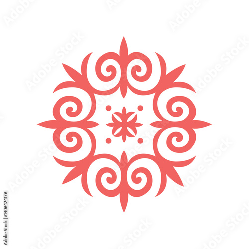 Vector Kyrgyz ornament in ethnic folk style. Inspired by traditional nomadic culture and Central Asian heritage. Ideal for prints, textiles, and decor.