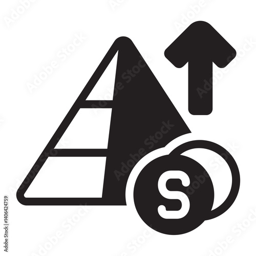 pyramid glyph icon