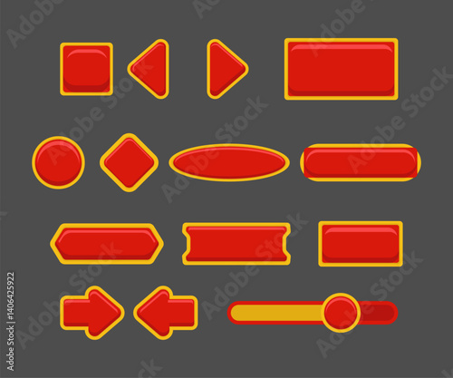 Graphical user interface elements for a game.