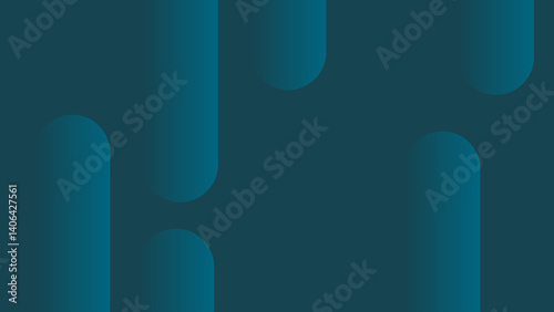 Abstract Blue Gradient Shapes Background. Minimalist design of wallpaper with abtract geometric pattern. 