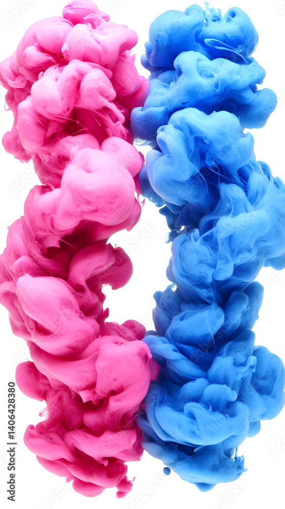 Fototapeta premium Abstract Colors Swirl in Water, Vibrant