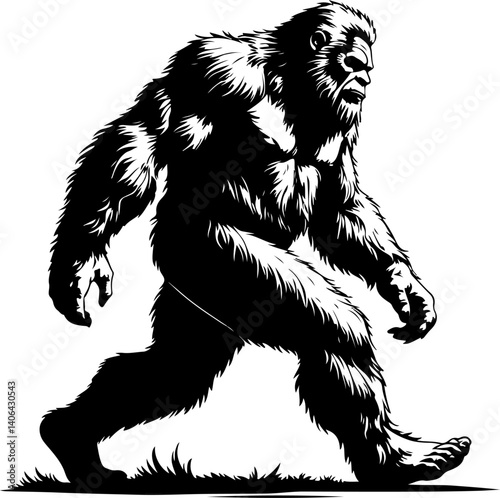 "Shadow of the Wild: Bigfoot in Motion"

"Legend in the Mist: The Walking Sasquatch"

"Myth on the Move: Bigfoot Silhouette"

