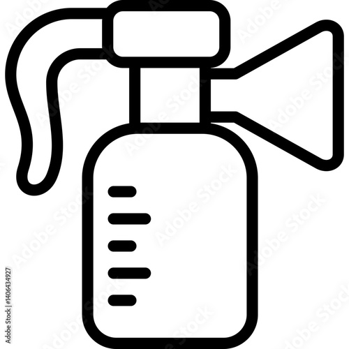 pump icon illustration design with outline