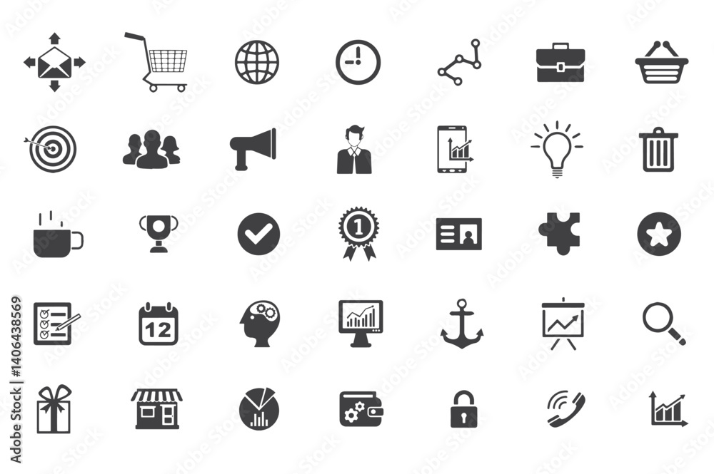 A professional corporate icon set featuring clean line graphics of business concepts like teamwork, success, strategy, communication, and digital solutions. A professional corporate icon set featuring clean line graphics of business concepts like teamwork, success, strategy, communication, and digital solutions.