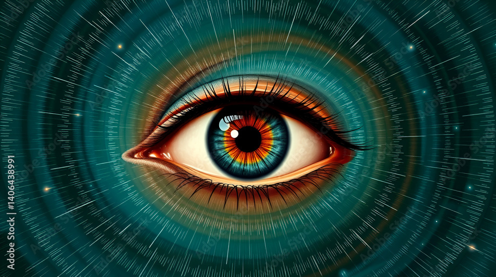 All-seeing Eye background. Spiritual & religious seamless pattern. Long exposure photography design. All-seeing Eye background. Spiritual & religious seamless pattern. Long exposure photography design.