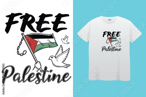 Palestine design vector, Save Palestine illustration for banner, t-shirt, poster, sticker, badges, social media design. Hand-Drawn Lettering Phrase, Calligraphy Graphic Typography.