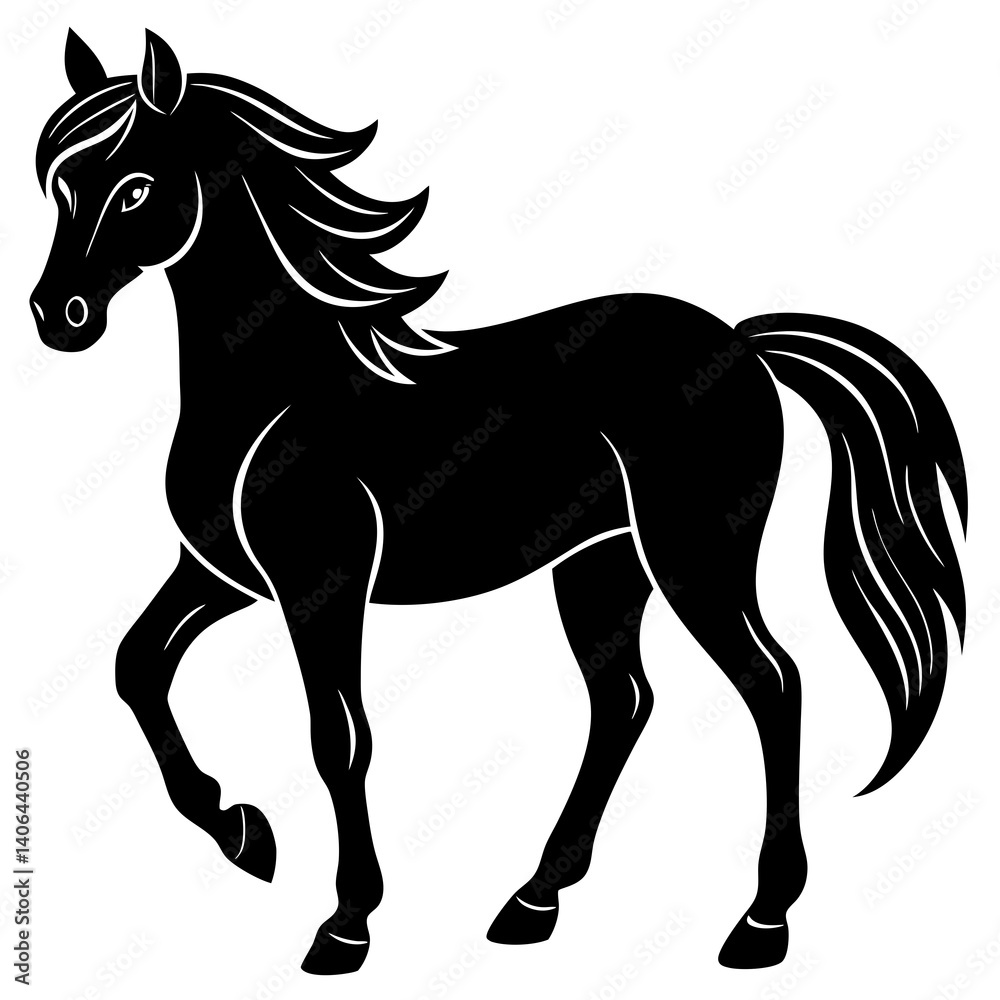 Obraz premium horse vector
