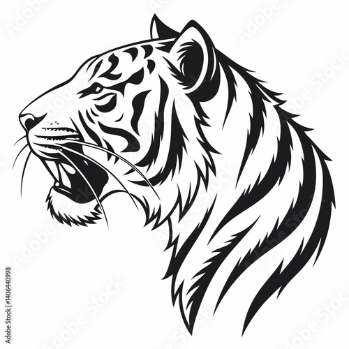 Wallpaper Mural taiger vector Torontodigital.ca