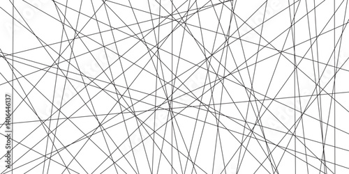 Abstract beautiful perfect random Diagonal lines background. Geometric lines pattern transparent background. Black and white abstract random chaotic liens with business banner design template, vector.
