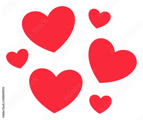 Sticker Love Design Element Set