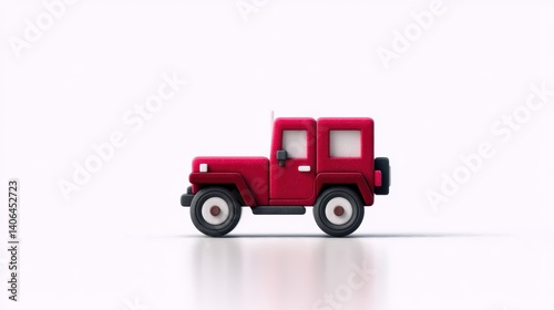 Classic red toy truck, a nostalgic glimpse into childhood playtime memories red