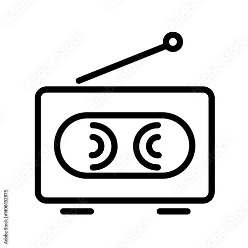 radio interference vector icon