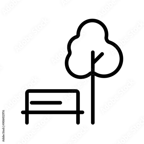 park area vector icon