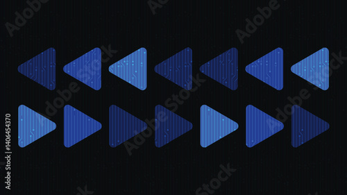 Abstract Arrow Electronic Speed Lines on Blue Technology Background,comic and Motion concept design,vector.