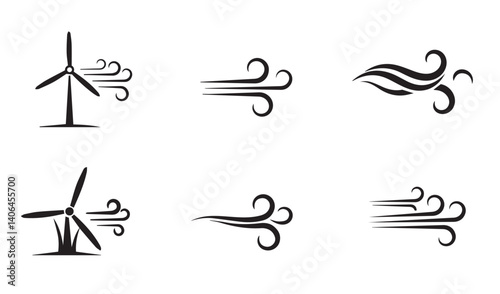 Sophisticated gust swirl styles maximizing logo conceptual impact


