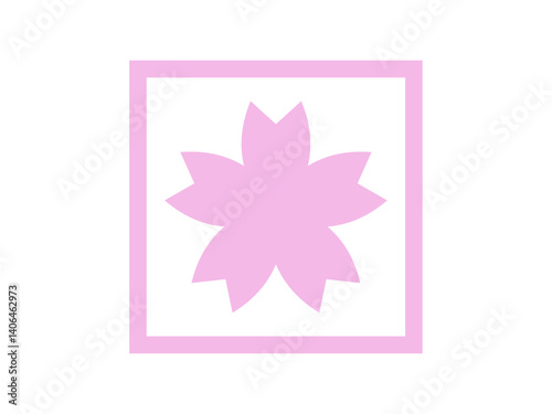 桜の花正方形アイコン
