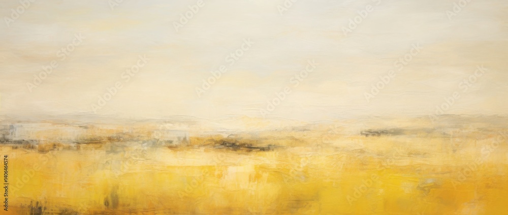 Golden Haze Landscape