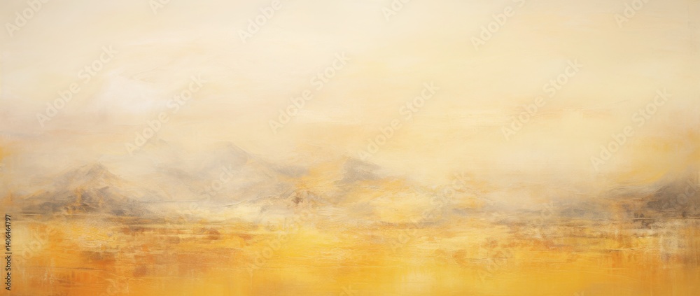 Golden Haze Landscape