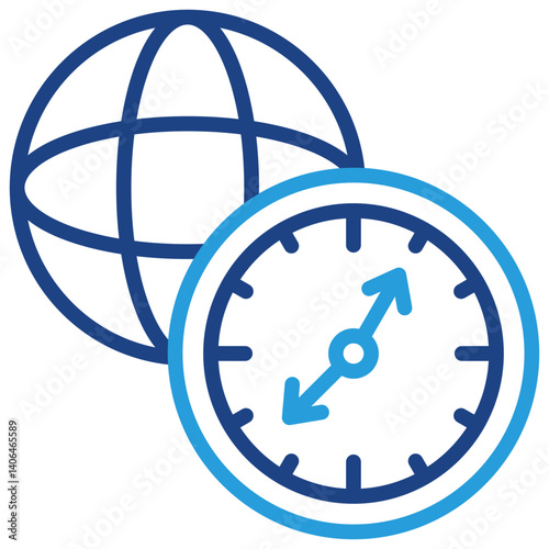 World Time Zones Icon