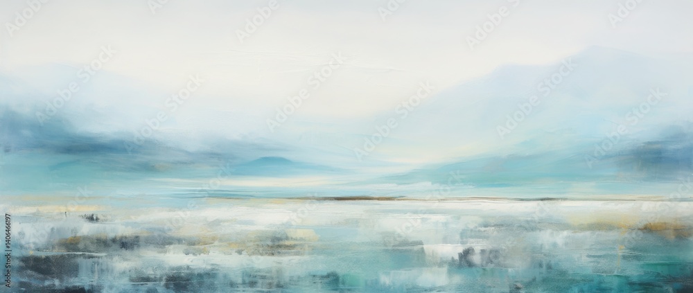 morning mist over the river