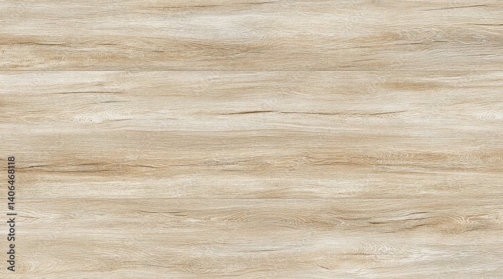 Fototapeta premium Beige wood-look tile surface. Detailed wood grain pattern