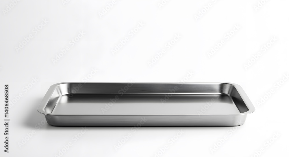 Stainless Steel Baking Sheet. Minimalist Kitchenware Design Stainless Steel Baking Sheet. Minimalist Kitchenware Design