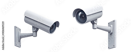 Security camera clipart artwork surveillance systems modern office decorative design indoor environment,isolated, transparent background, cut out