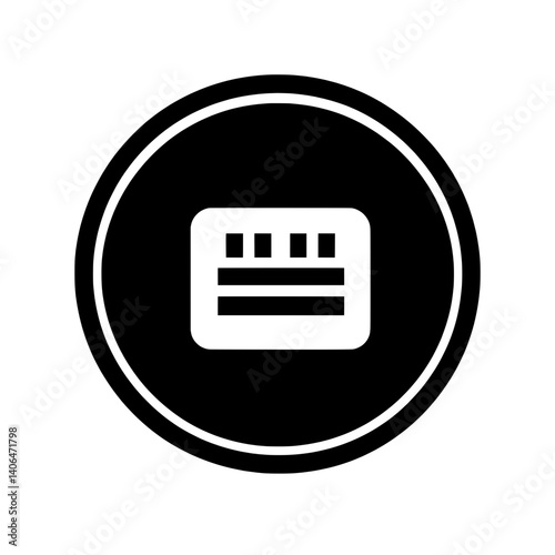 Circular icon of a server rack with three front-facing bays representing data storage and digital infrastructure
Keywords: