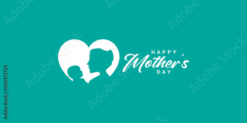 Happy Mother's Day Milk splash drink logo flyer creative template background card design idea social media post illustration, A Celebration of Love, I Love My Mom, Mom and Baby in a Heart