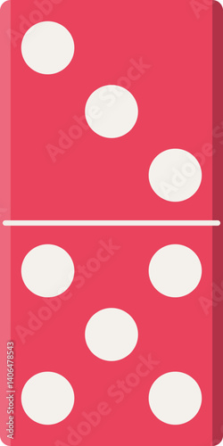Cartoon domino tiles. Family leisure board games.