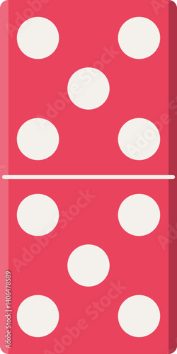 Cartoon domino tiles. Family leisure board games.