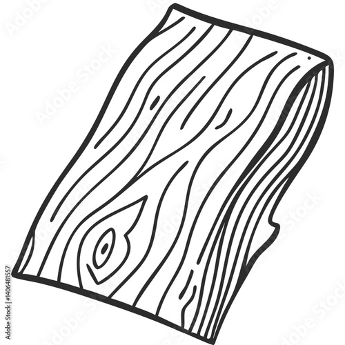 Natural Wood Vector Illustration