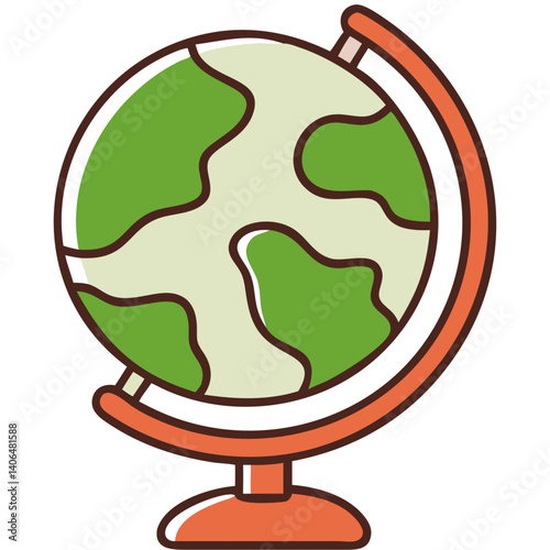 Modern Globe Vector Illustration