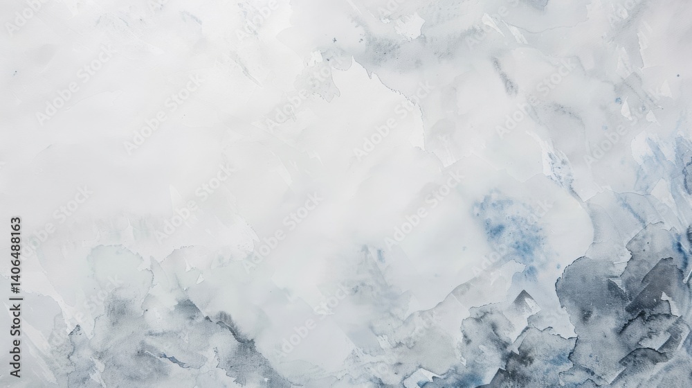 Fototapeta premium Vertical white watercolor paper texture, great for cover designs, cards, or paint art overlays.