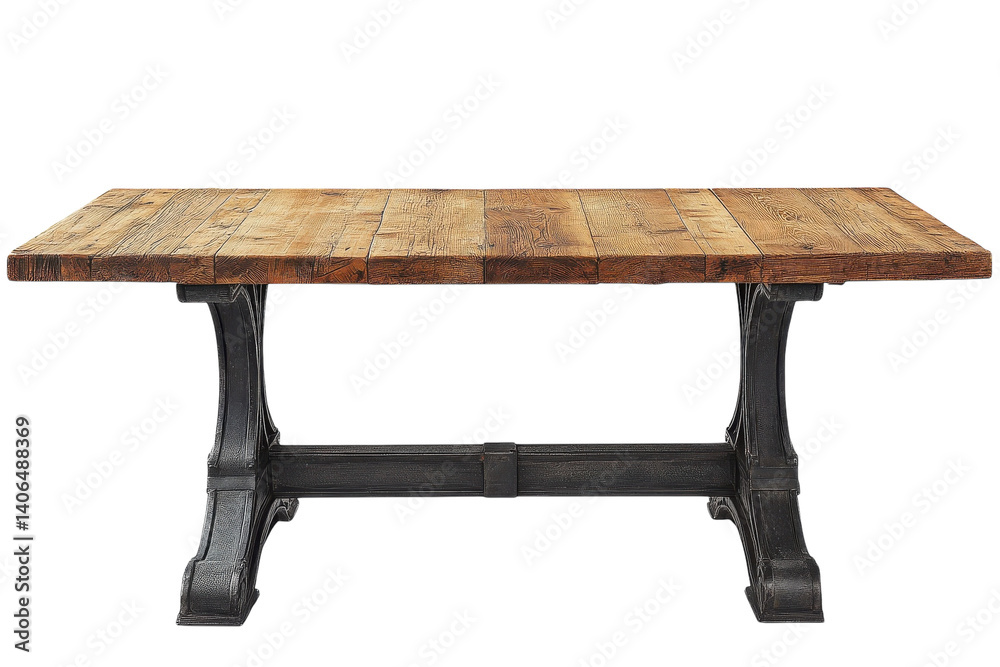 Rustic Farmhouse Dining Table Reclaimed Wood Black Iron Legs Rustic Farmhouse Dining Table Reclaimed Wood Black Iron Legs
