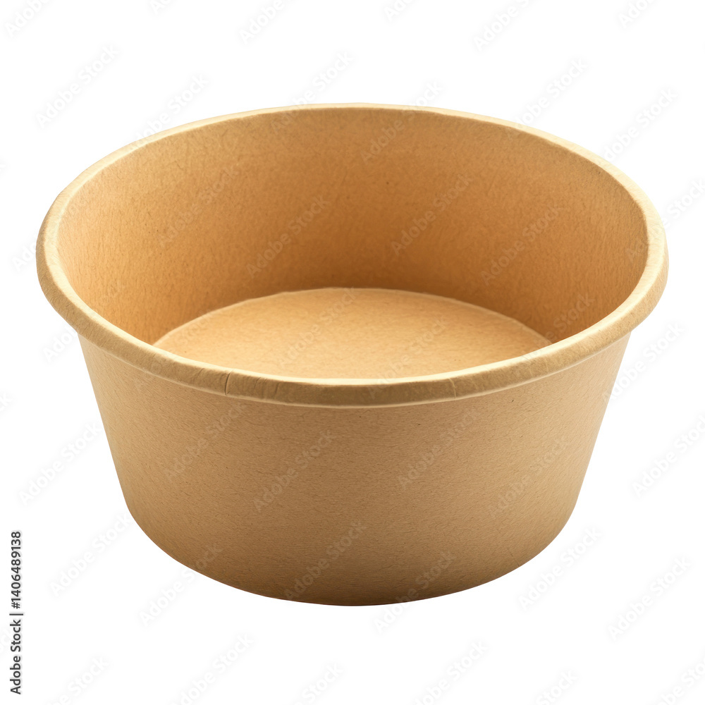 biodegradable paper bowl isolated on white or transparent background biodegradable paper bowl isolated on white or transparent background