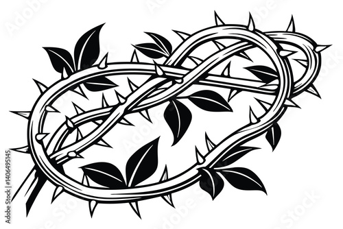 Tribal tattoo design vector illustration of a black dragon head symbol