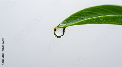 water drop on a leaf, a picture of a leaf