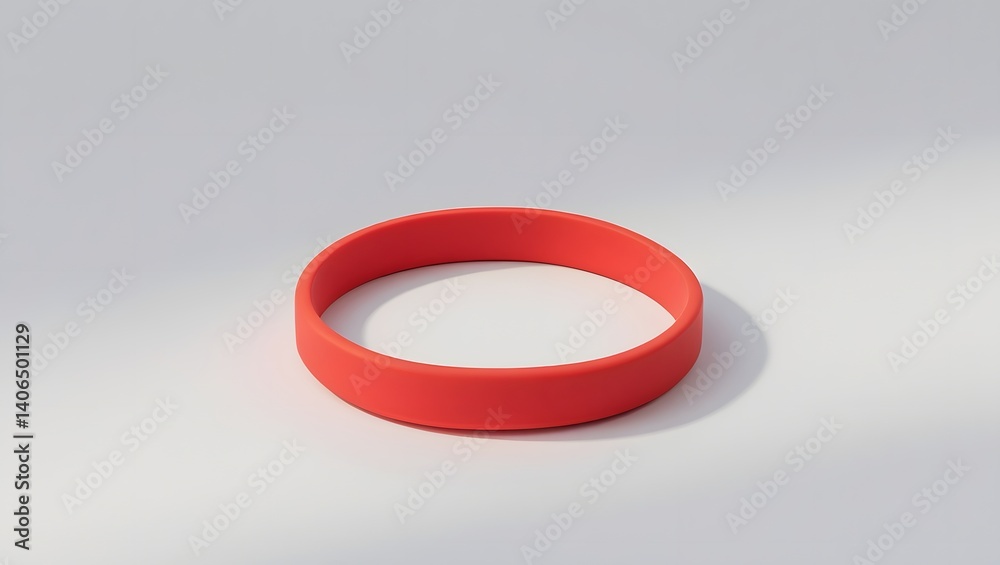 Vibrant Red Silicone Wristband Simple, Stylish, and Versatile Accessory Vibrant Red Silicone Wristband Simple, Stylish, and Versatile Accessory