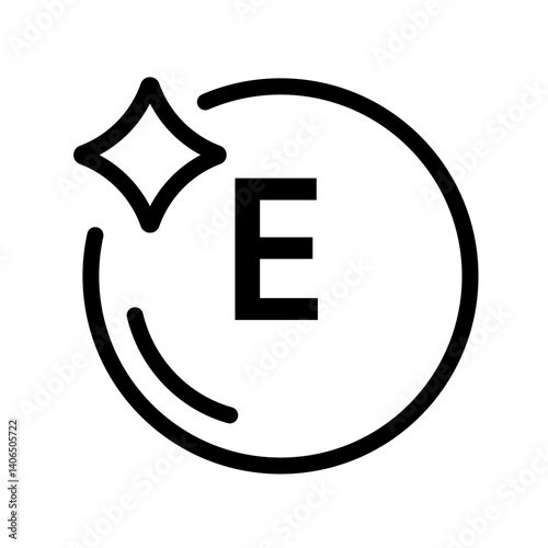 vitamin e vector icon