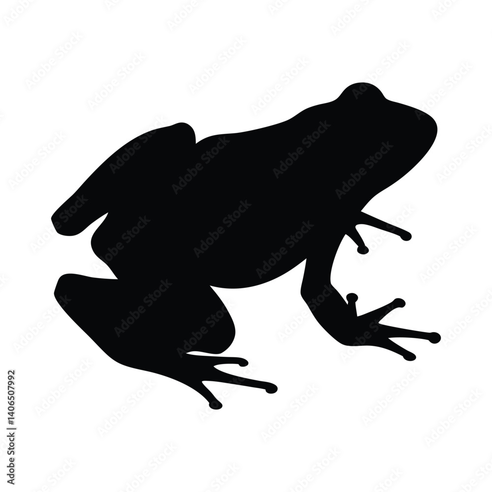 Frog vector silhouette