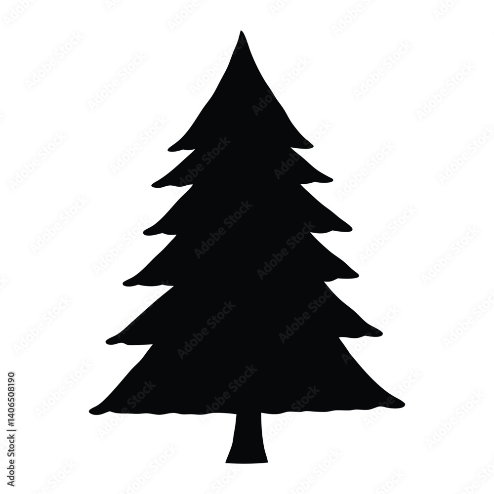 Tree vector silhouette