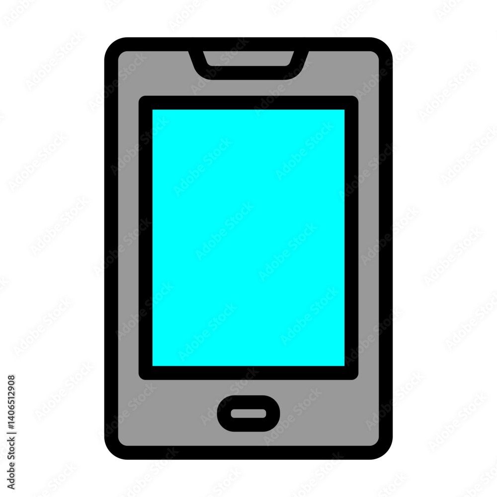 Smartphone Vector Filled Icon Design Smartphone Vector Filled Icon Design