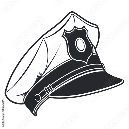 Police Hat Vector Illustration for Designers