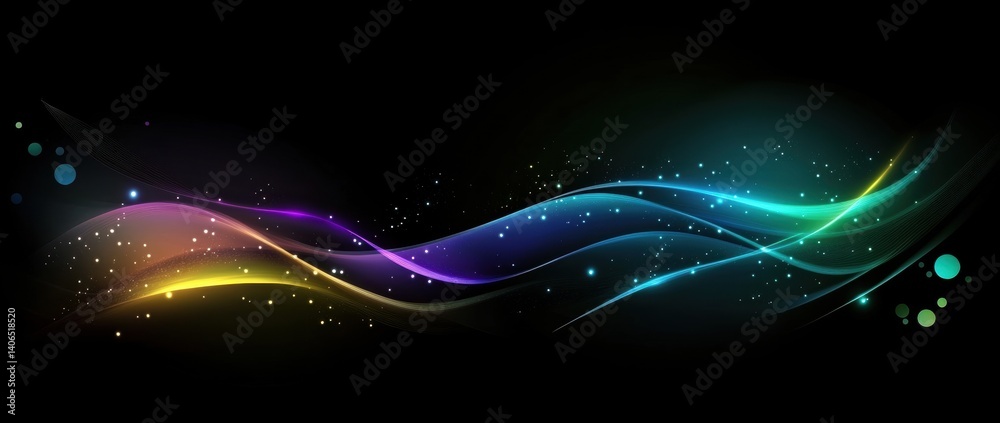 Obraz premium Abstract Colorful Waves