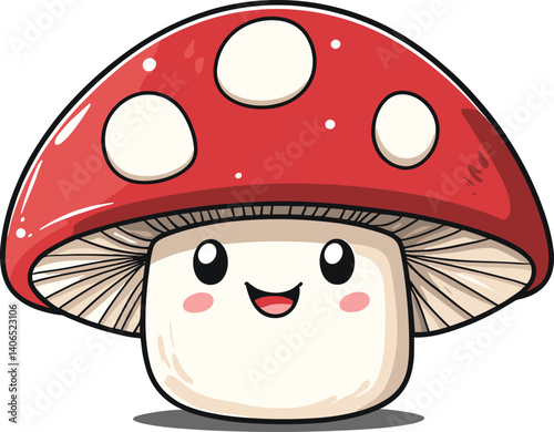 funny cartoon mushroom