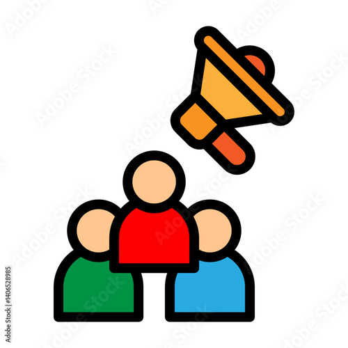 Advocacy Vector Filled Icon Design