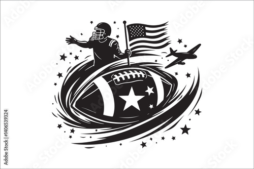 American Football Player Silhouette Vector – High-Impact Sports Design

Dynamic Football Action Silhouette – Vector Illustration for Game Day

Gridiron Warrior – American Football Vector Silhouette Pa