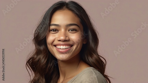 portrait of a young woman smiling